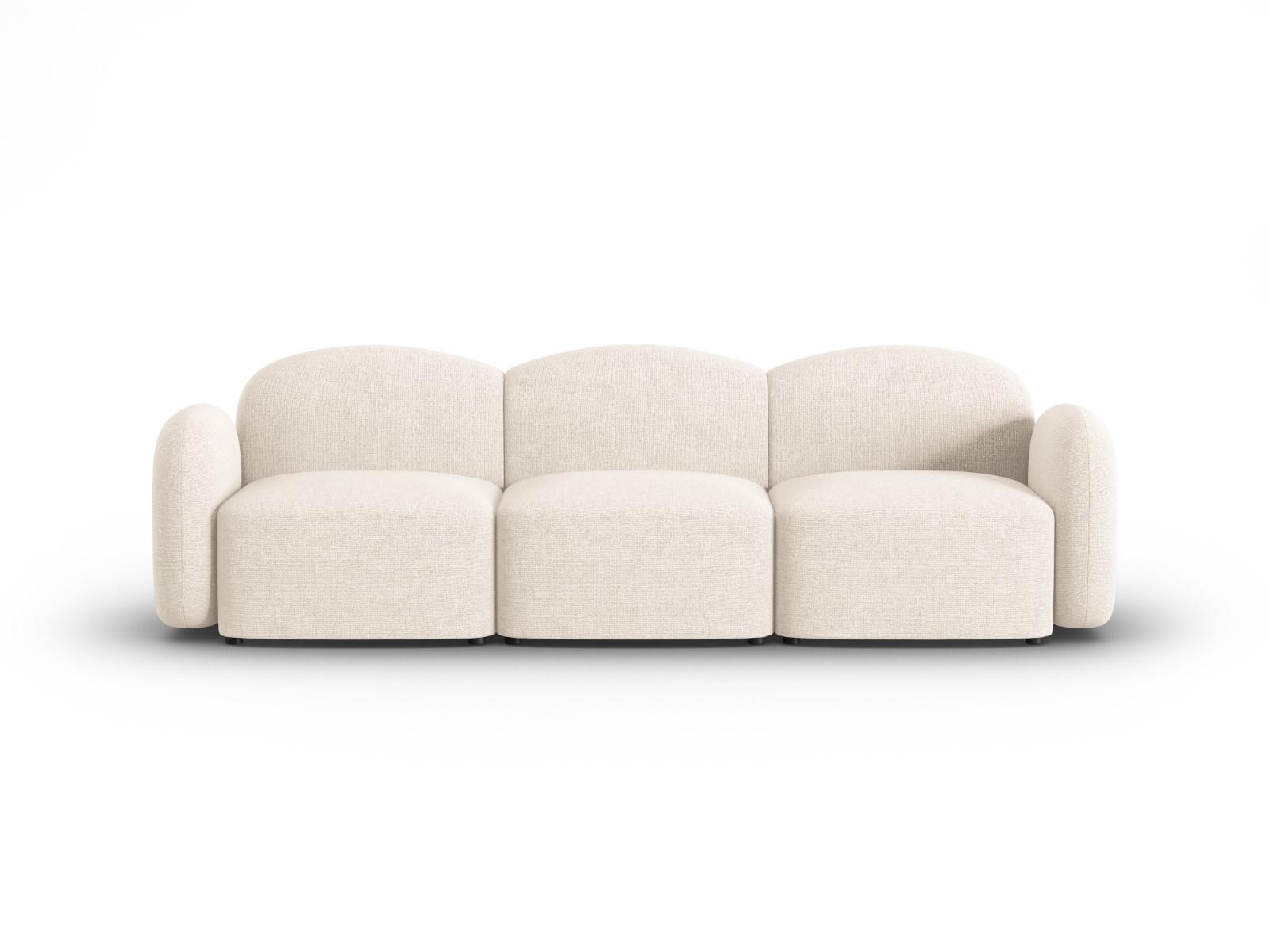 SOFA Blair aus Chenille-Stoff beige clair melange 3 Sitzplätze - Beige, Textil (87/80/272cm) - Micadoni