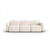 SOFA Blair aus Chenille-Stoff beige clair melange 3 Sitzplätze - Beige, Textil (87/80/272cm) - Micadoni