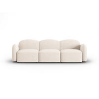SOFA Blair aus Chenille-Stoff beige clair melange 3 Sitzplätze - Beige, Textil (87/80/272cm) - Micadoni