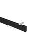 INNENLAUF-GARDINENSTANGEN-SET Smartline Paxo 140 cm, 1-läufig, 14x35 mm Schwarz - Schwarz, Metall (140cm) - INTERDECO