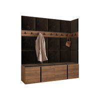 MOBILIER PENTRU HOL Orion II - maro/culoare lemn de nuc, material plastic/compozit lemnos (168/186/46cm) - MIRJAN24