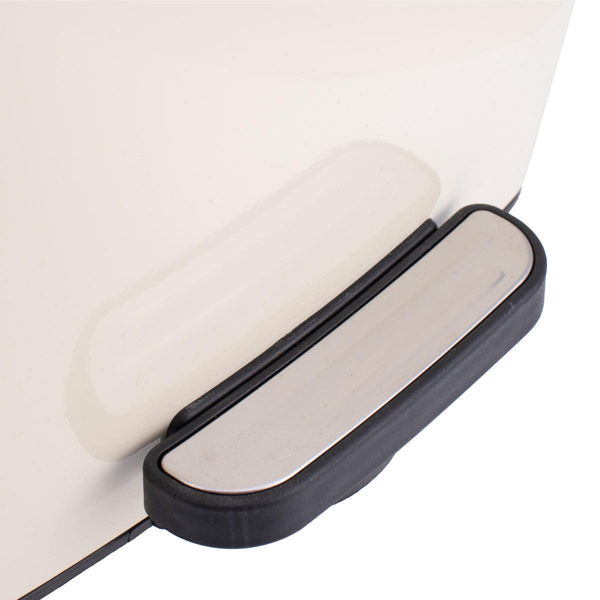 MÜLLEIMER - Beige, Kunststoff/Metall (25/33/30cm) - Relaxdays