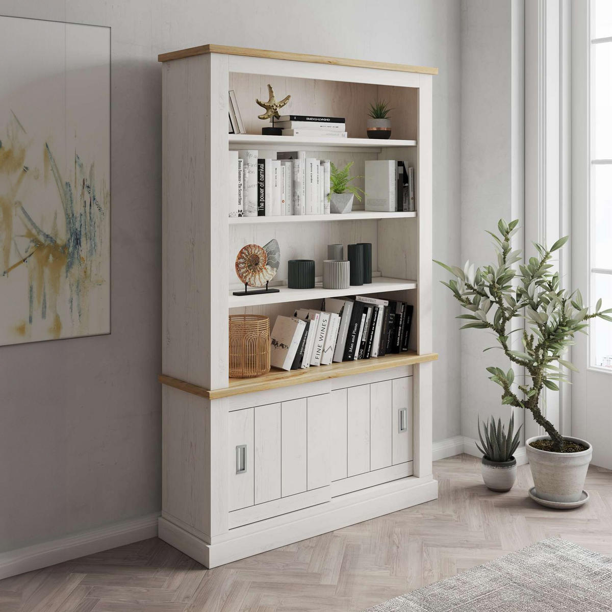 REGAL VINCI Andersen-Kiefer Wotan Eiche - Eichefarben, Holzwerkstoff (121/196/40cm) - Lookway