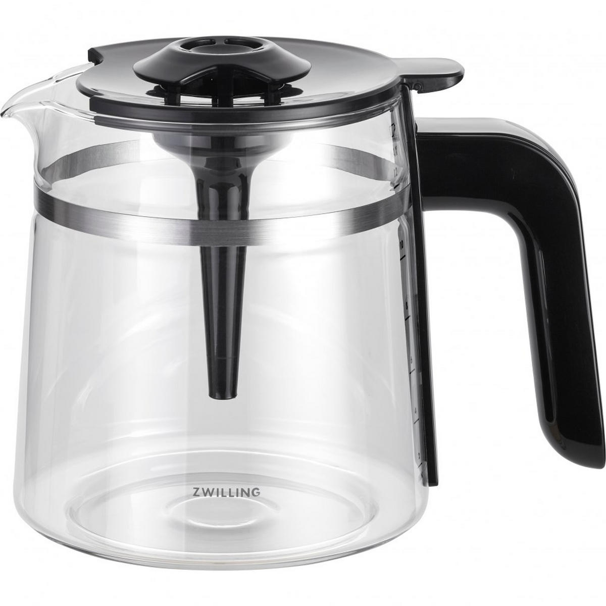 ZWILLING ENFINIGY Filterkaffeemaschine mit 1.5l Glaskanne, Schwarz - Schwarz, Kunststoff (32/35/15cm) - Zwilling