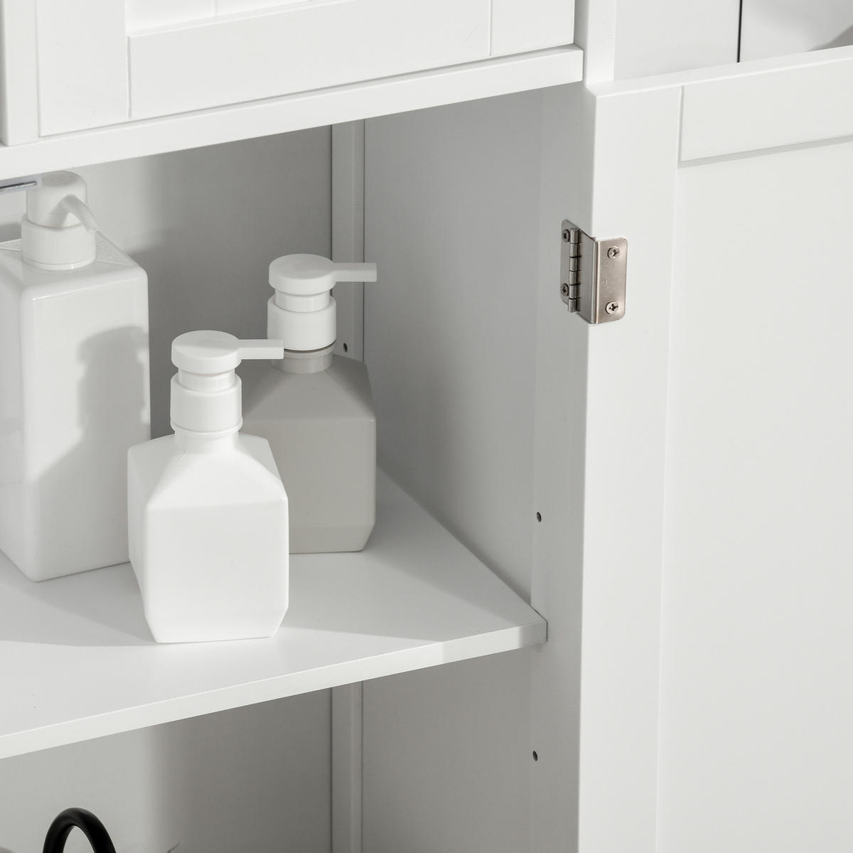 MIDISCHRANK DE-17293 2 Schubladen & Schrank mit verstellbarem Regal Weiß - Weiß, Holzwerkstoff (30/108/60cm) - ComfortXL