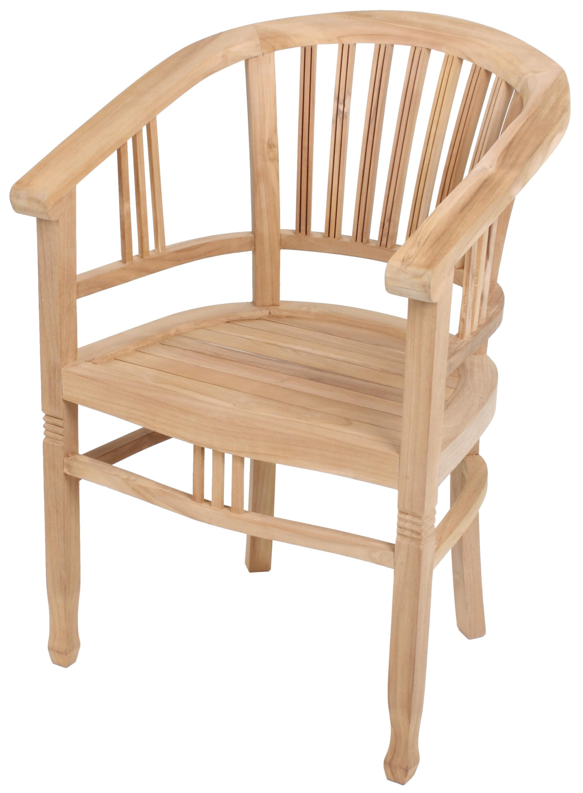 GARTENSTUHL Ove Relaxsessel - Braun, Holz (61/87/58cm) - DELUKE