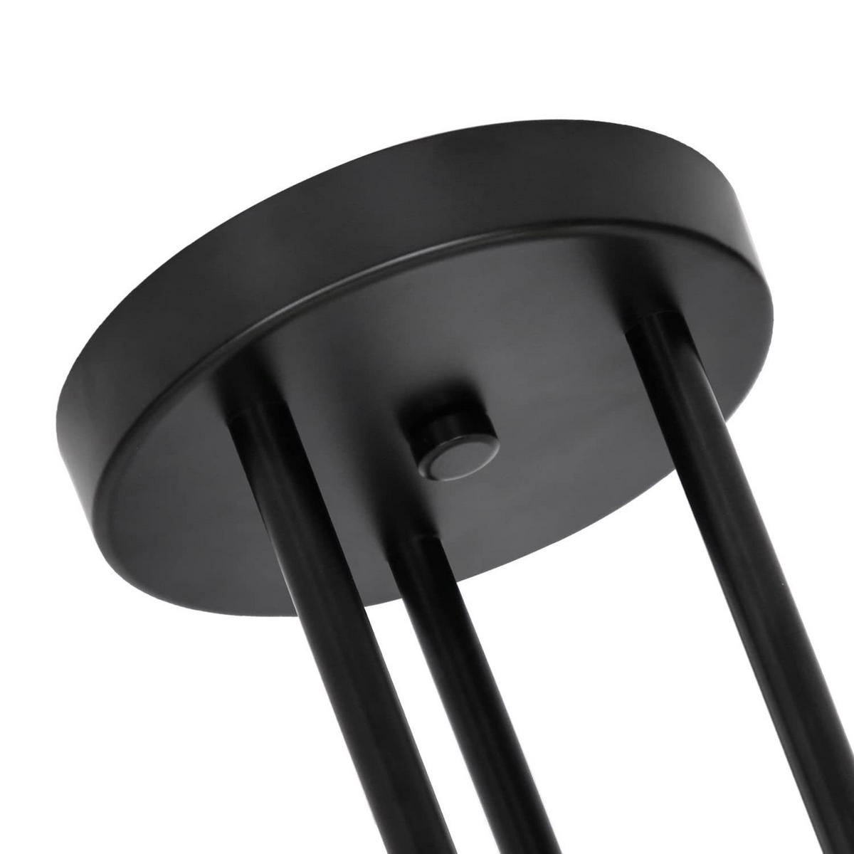 DECKENLEUCHTE Fyriso 51/51/22 cm - Schwarz, Metall (51/51/22cm) - ZMH