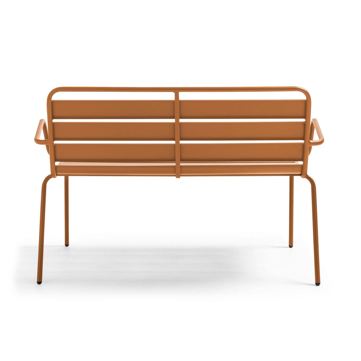 GARTENBANK, Karamell - Braun, Metall (55/85/126cm) - Oviala