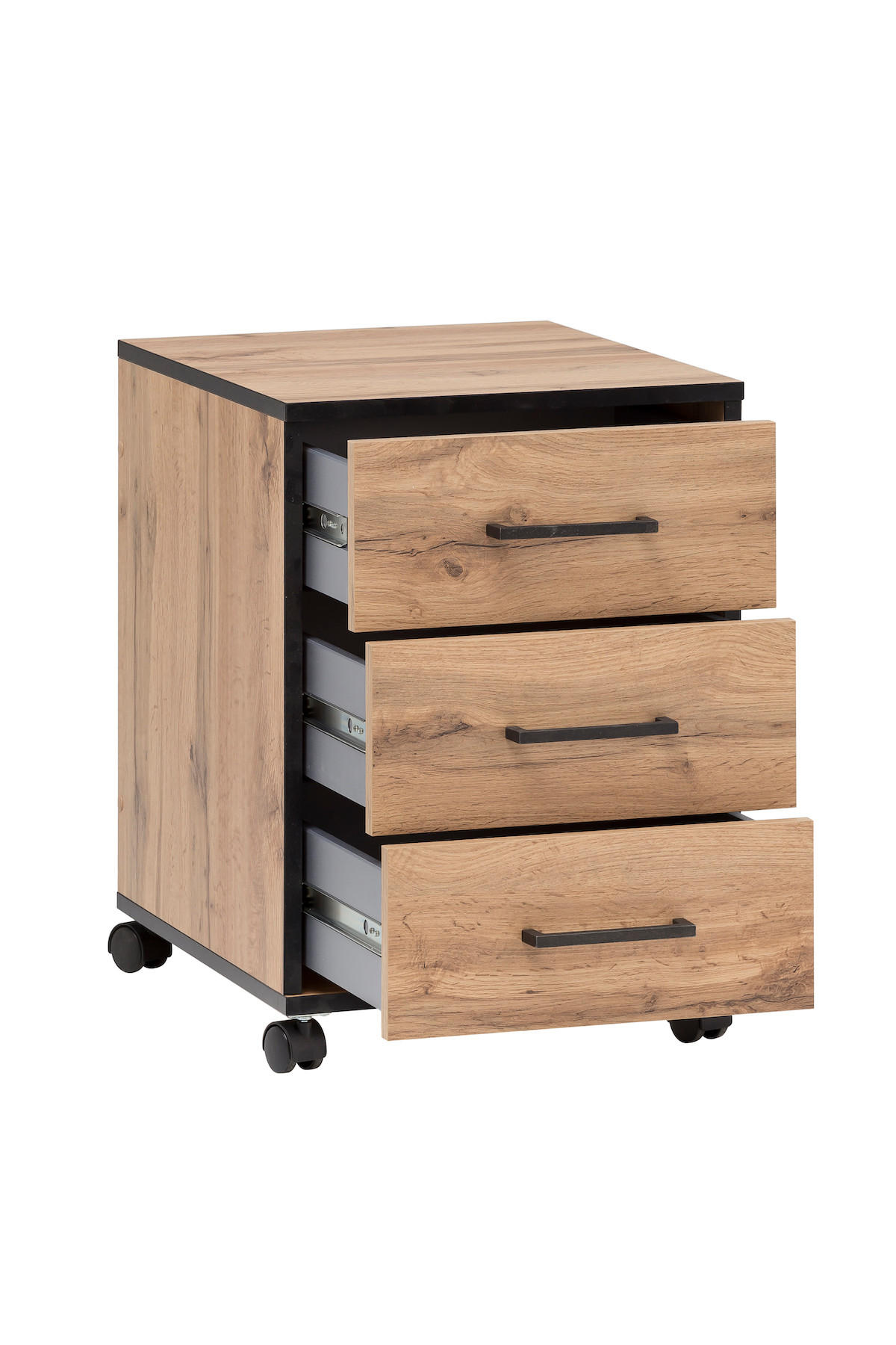 ROLLCONTAINER Panda 57x40x50 cm Eiche - Eichefarben, Holz (40/57/50cm) - PROREGAL