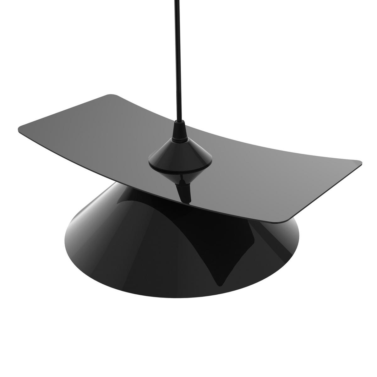 HÄNGELEUCHTE Miller D25 - Schwarz Hochglanz, Metall (25/34/10cm) - Lumicom
