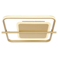 LED DECKENLEUCHTE Metall Goldfarben - Goldfarben, Metall (40/36/5cm) - Globo Lighting