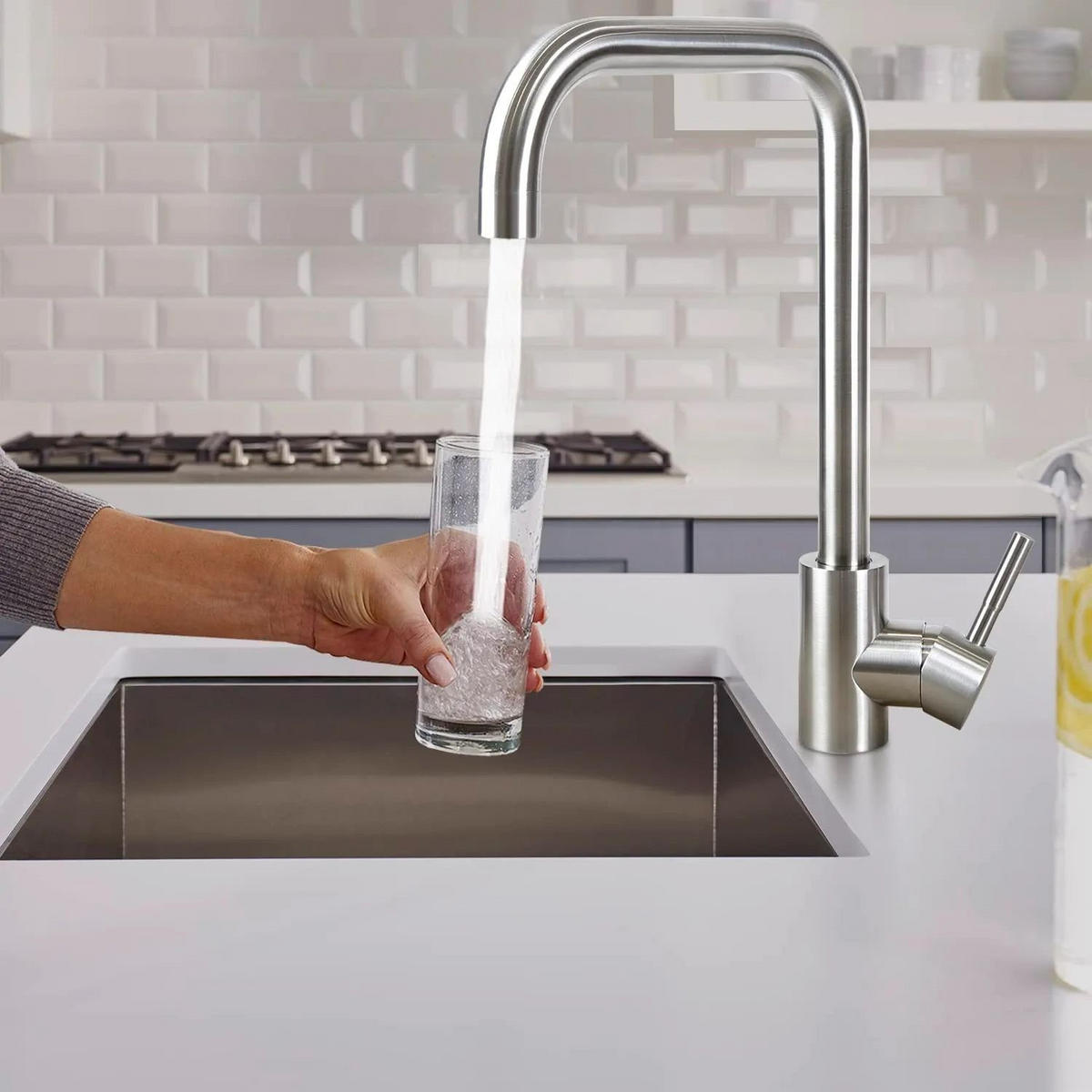 KÜCHENARMATUR Sophia - Silberfarben, Metall (6/34/22cm) - Nettlife