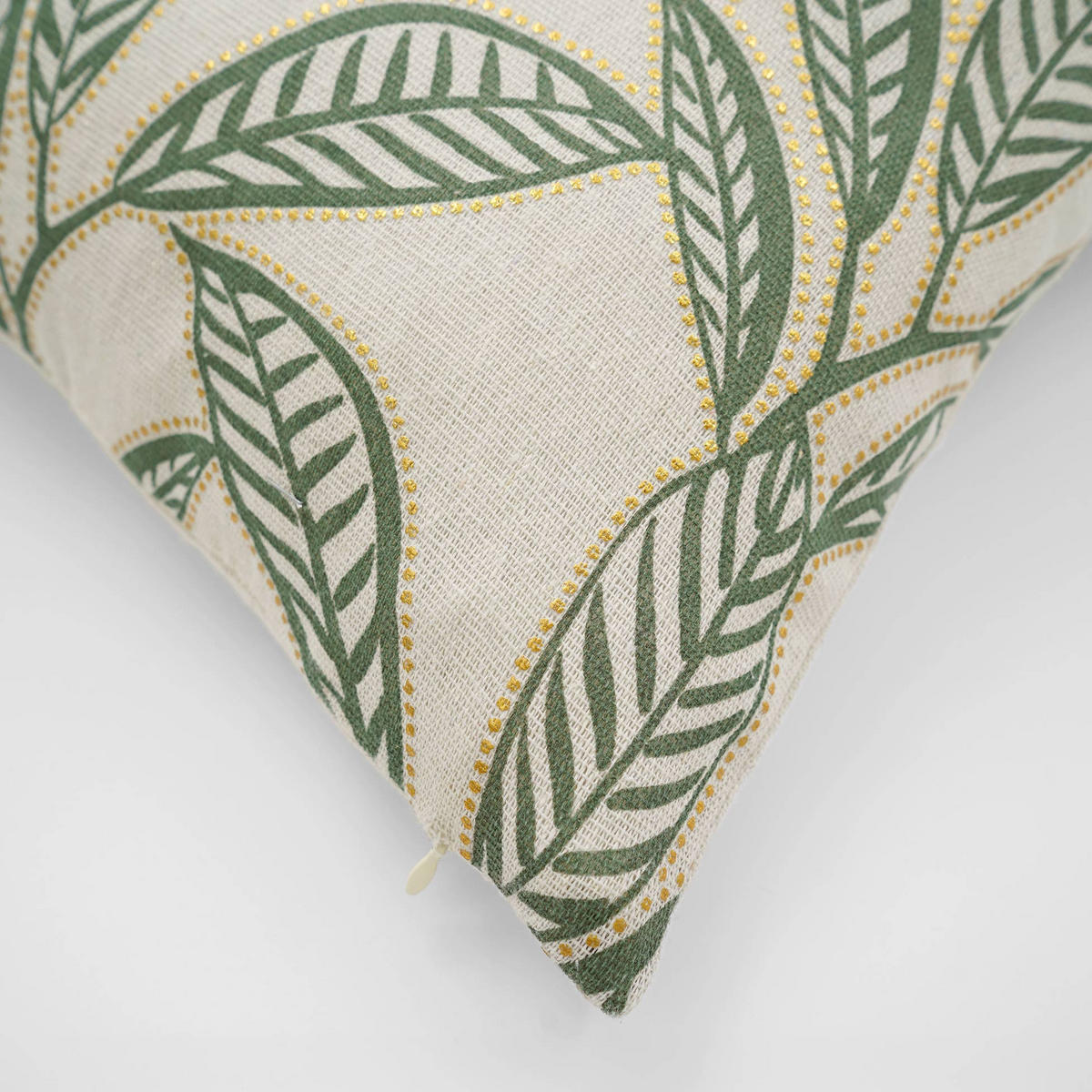 DEKOKISSEN mit metallischem Aufdruck und Reißverschluss Mickie 45/45 cm - Grün, Textil (45/45cm) - Douceur d´intérieur
