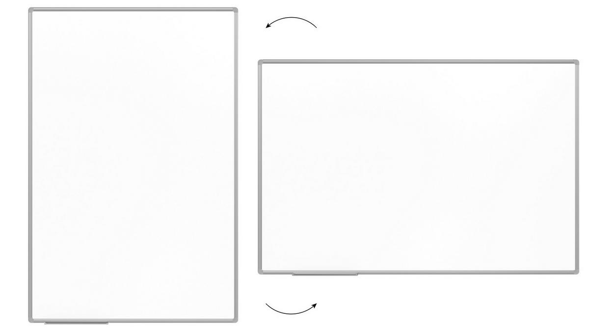 KERAMIKTAFEL, magnetisch, emaliert P3 150x100cm mit Premium EXPO Aluminiumrahmen - Weiß, Metall (150/100/1.6cm) - ALLboards