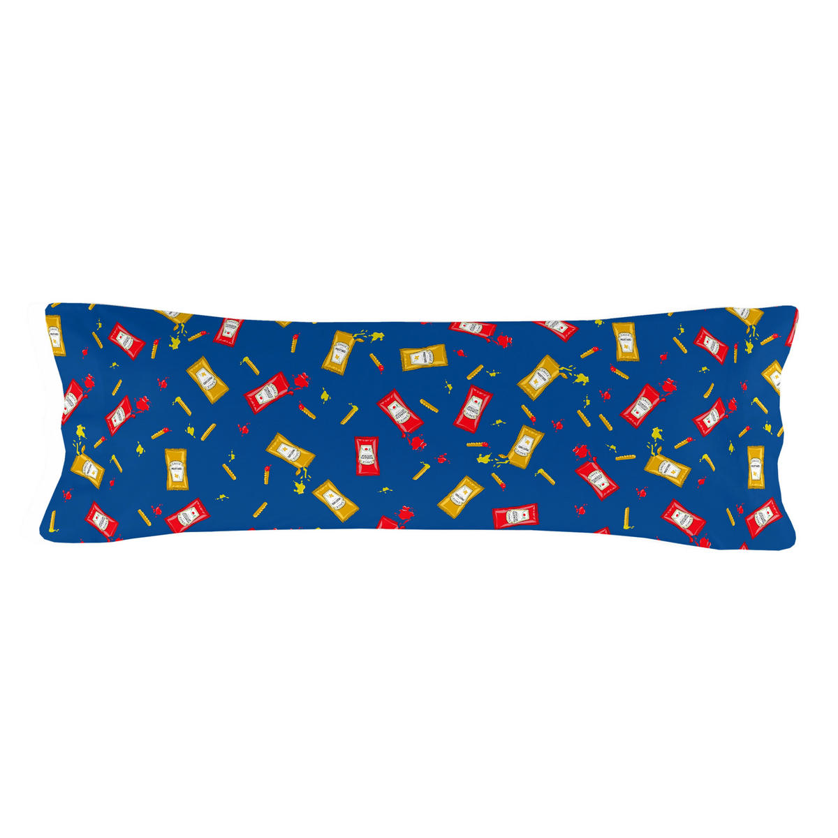 KISSENBEZUG hotdog 80x80 cm mehrfarbig - Multicolor, Textil (80/80cm) - Happy Friday