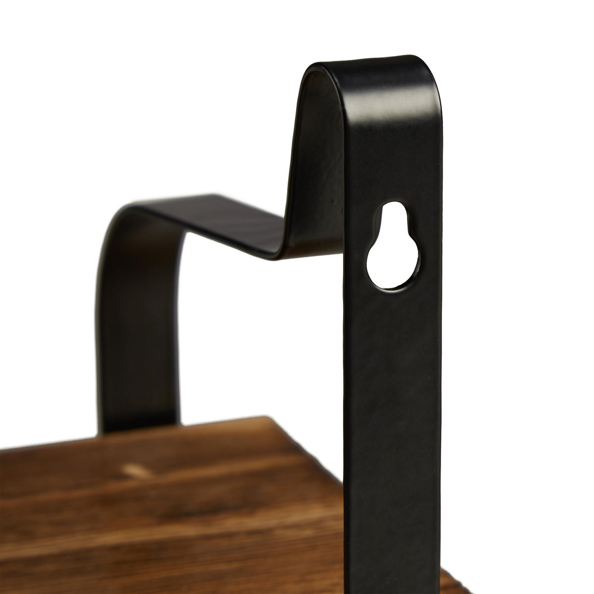 3XWANDREGAL - Multicolor, Holz/Metall (43/10.5/12.5cm) - Relaxdays