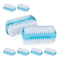 8XNAGELBÜRSTE - Multicolor, Kunststoff (8.5/3.5/3.5cm) - Relaxdays