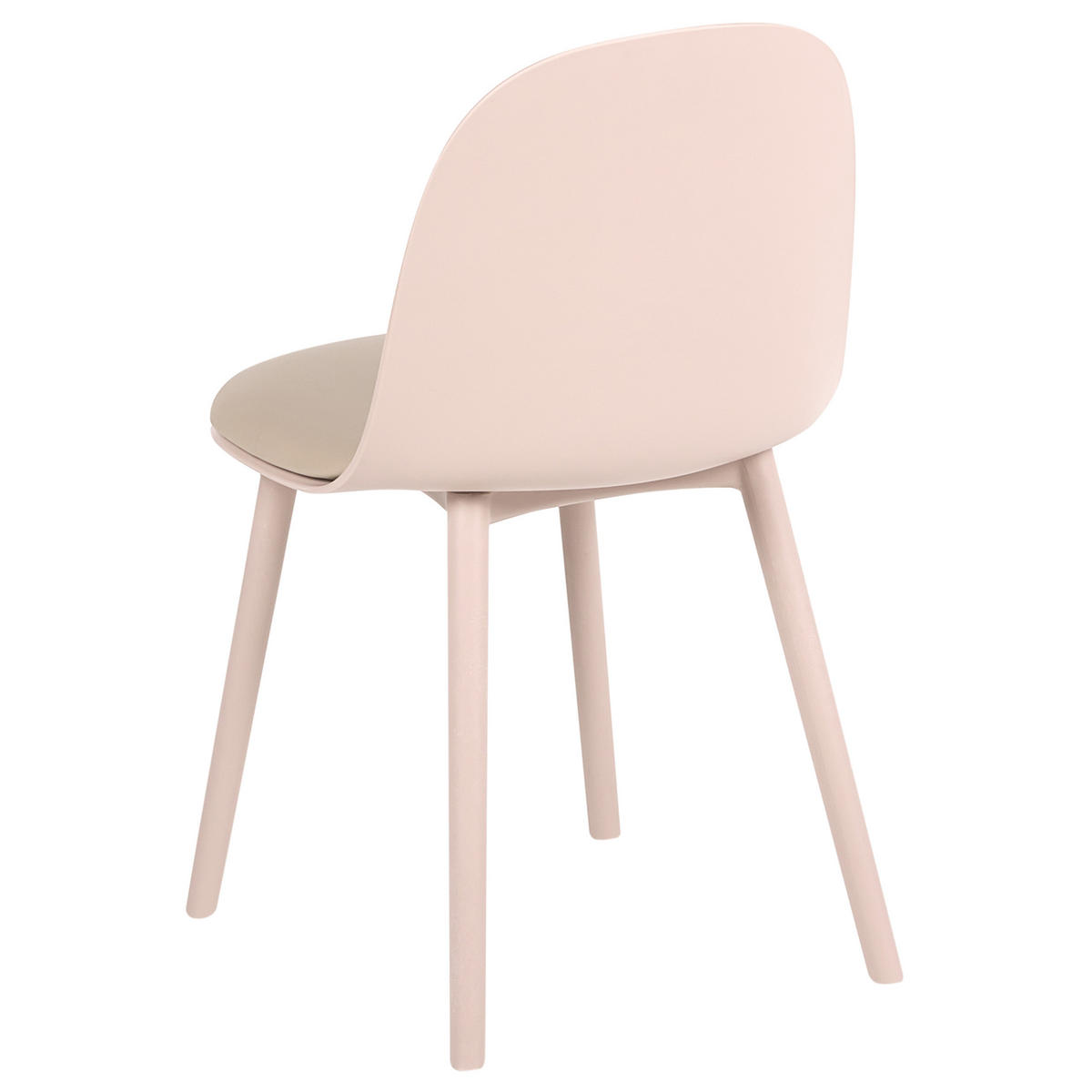 SCAUN DE BUCĂTĂRIE set de 2 piele ecologică bej Ankeny - bej, material plastic (46/80/48cm) - Beliani