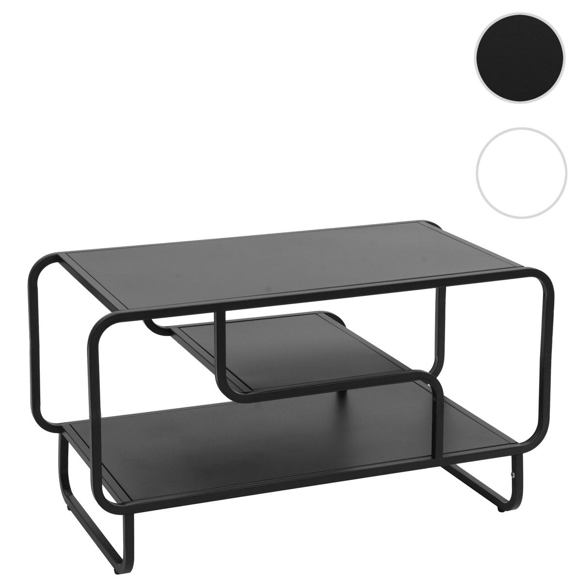 STOLÍK NA SEDACÚ SÚPRAVU obdĺžnikový Čierny - čierna, kov (40/80/45cm) - MCW