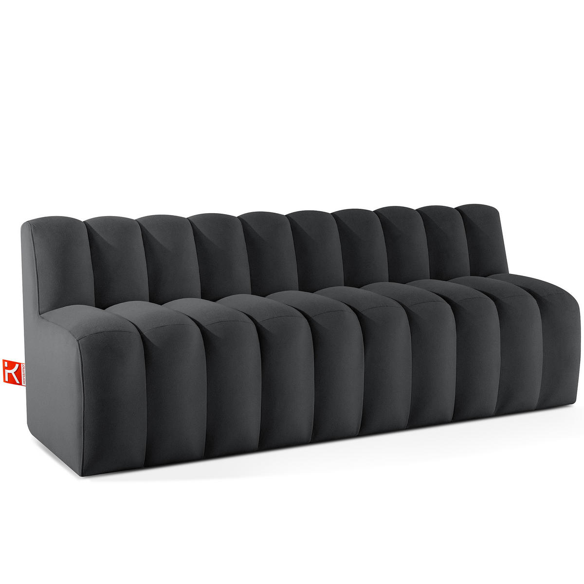 ESSZIMMERBANK CORDA, Dunkelgrau - Dunkelgrau, Holz/Holzwerkstoff (203/78/71cm) - KONSIMO®