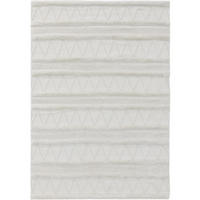 TEPPICH aus recyceltem Material Toni Ivory 80x150 cm - Creme, Textil (80/150cm) - benuta Pure