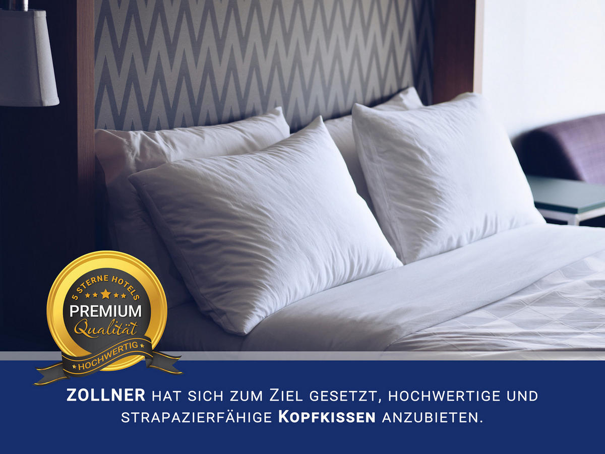 KISSEN, 50x70 cm, 50% Polyester, 50% Baumwolle, Weiß - Weiß, Textil (50/70cm) - Zollner