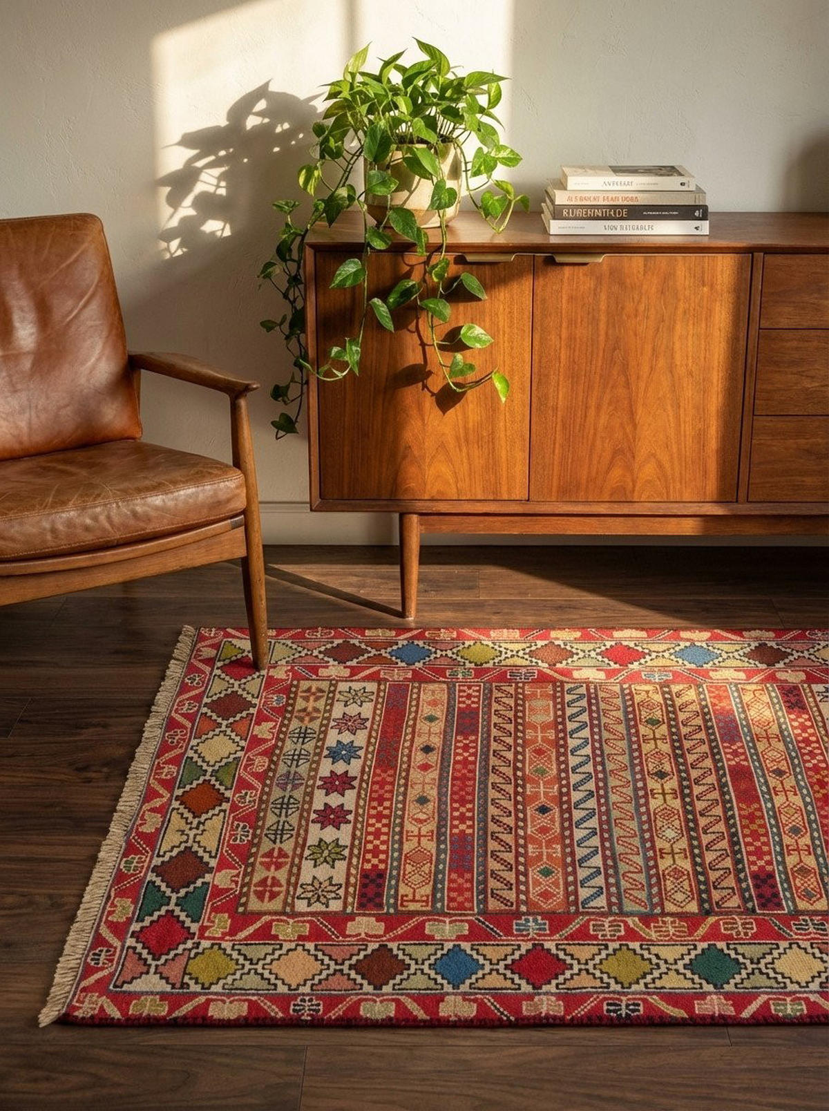 HANDWEBTEPPICH Sumak Shahsavan Mehrfarbig 93/73 cm Schurwolle - Multicolor, Textil (73/93cm) - Looma