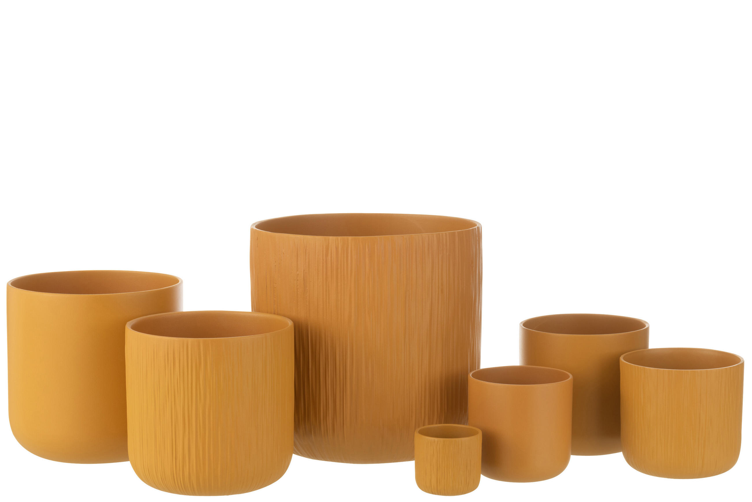 BLUMENTOPF GEN - Keramik - Ocker - XXL - 2er Set - Ø 26,5 cm - Gelb, Keramik (26.5/26cm) - J-Line