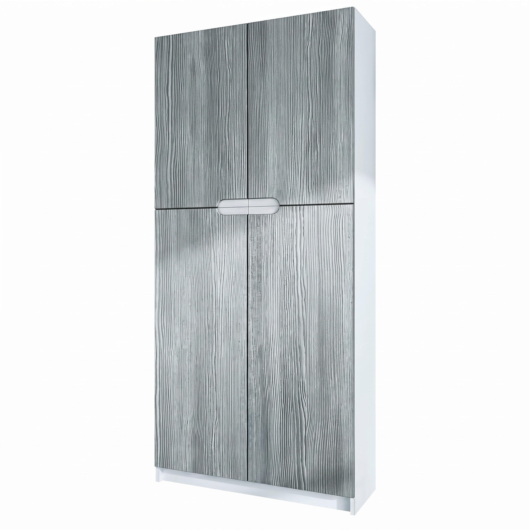 BÜROSCHRANK Logan Fronten in Avola-Anthrazit - Anthrazit, Holzwerkstoff (82/184/37cm) - Vladon
