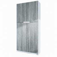 BÜROSCHRANK Logan Fronten in Avola-Anthrazit - Anthrazit, Holzwerkstoff (82/184/37cm) - Vladon