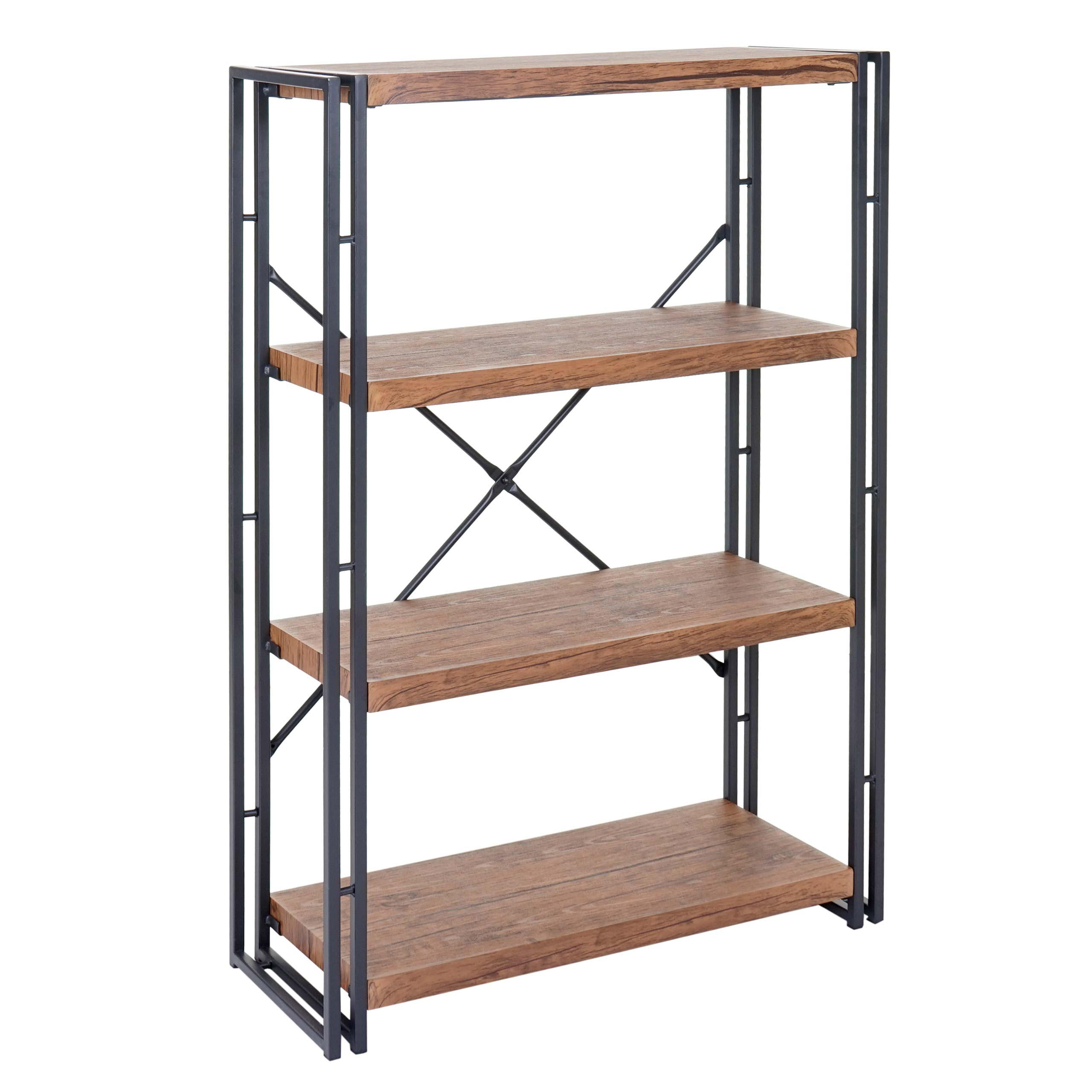 BÜCHERREGAL Holz - Braun, Holzwerkstoff (80/121/30cm) - MCW