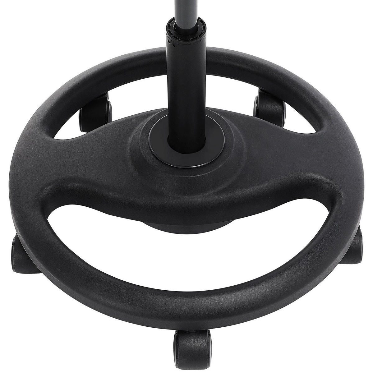 ARBEITSHOCKER BÜROHOCKER - Schwarz, Textil (50/73/50cm) - Hansiro