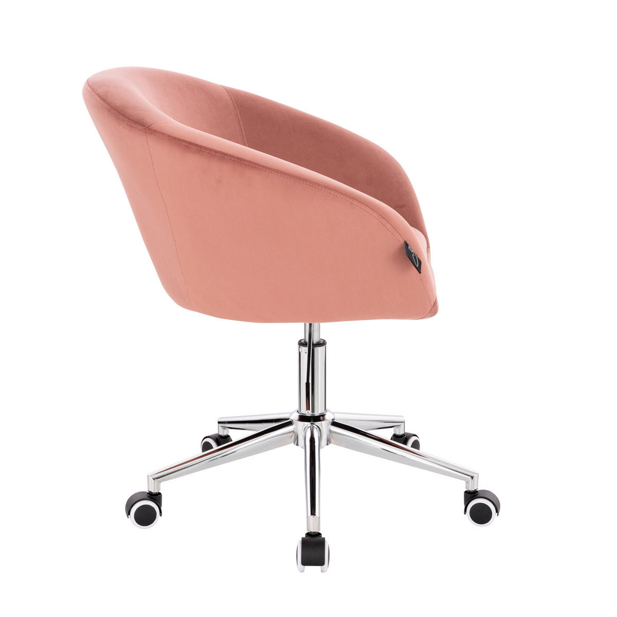 DREHSTUHL LOUISA Samt Pink - Rosa, Textil (60/83/62cm) - SVITA