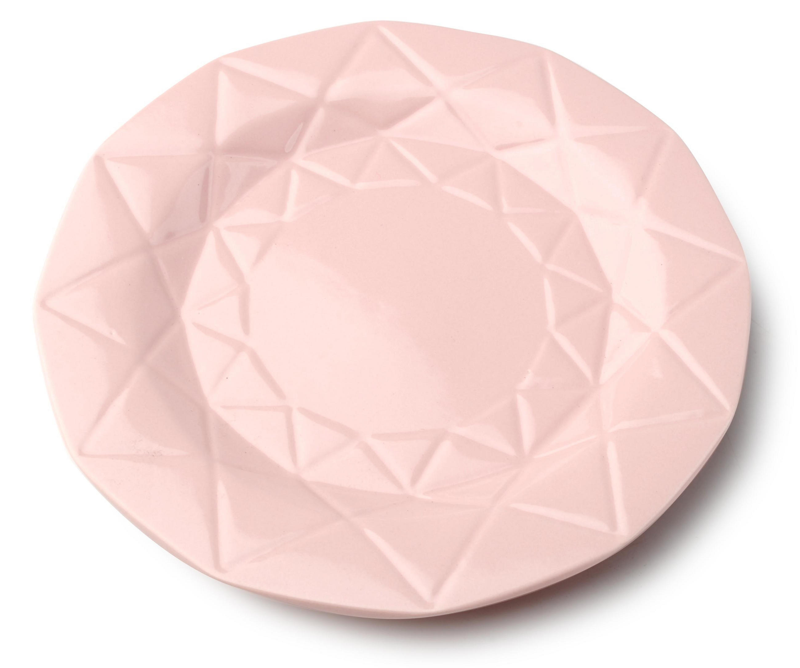DINNERTELLER Adel Rosa 24/24/3 cm Keramik - Hellrosa, Keramik (24cm) - Mondex