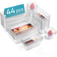 SCHUBLADEN Organizer 44-teiliges Set transparent - Transparent, Kunststoff (15.3/25.3/23.6cm)