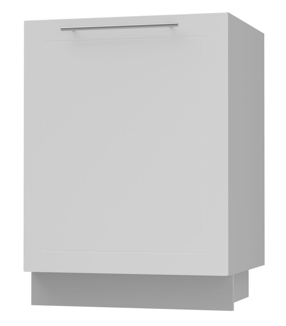 Feldmann-Wohnen Küchenunterschrank Weiß, Grau 60x82x50 cm