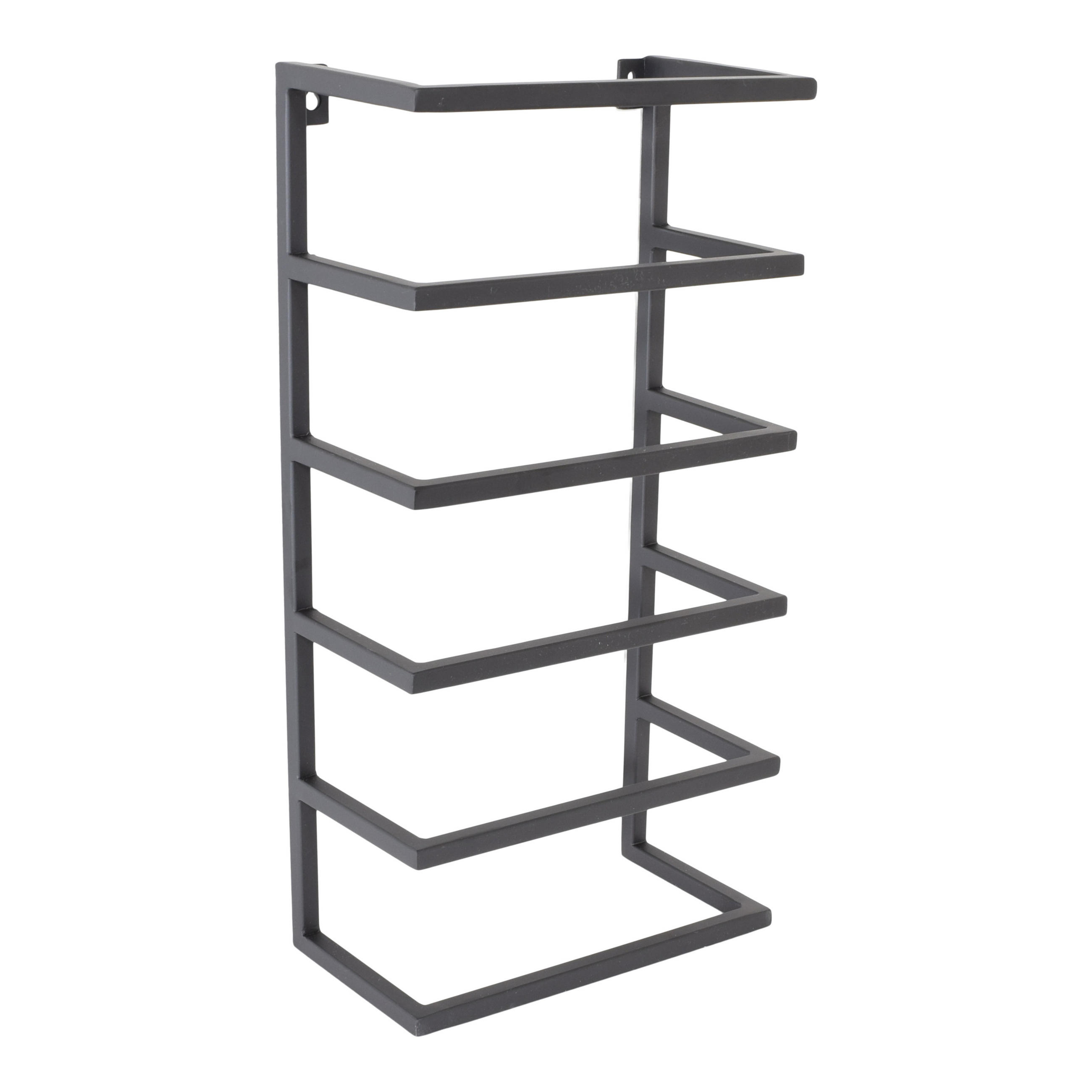 HANDTUCHSTÄNDER Kick Schwarz - Schwarz, Metall (25/48/12cm) - LOFT42