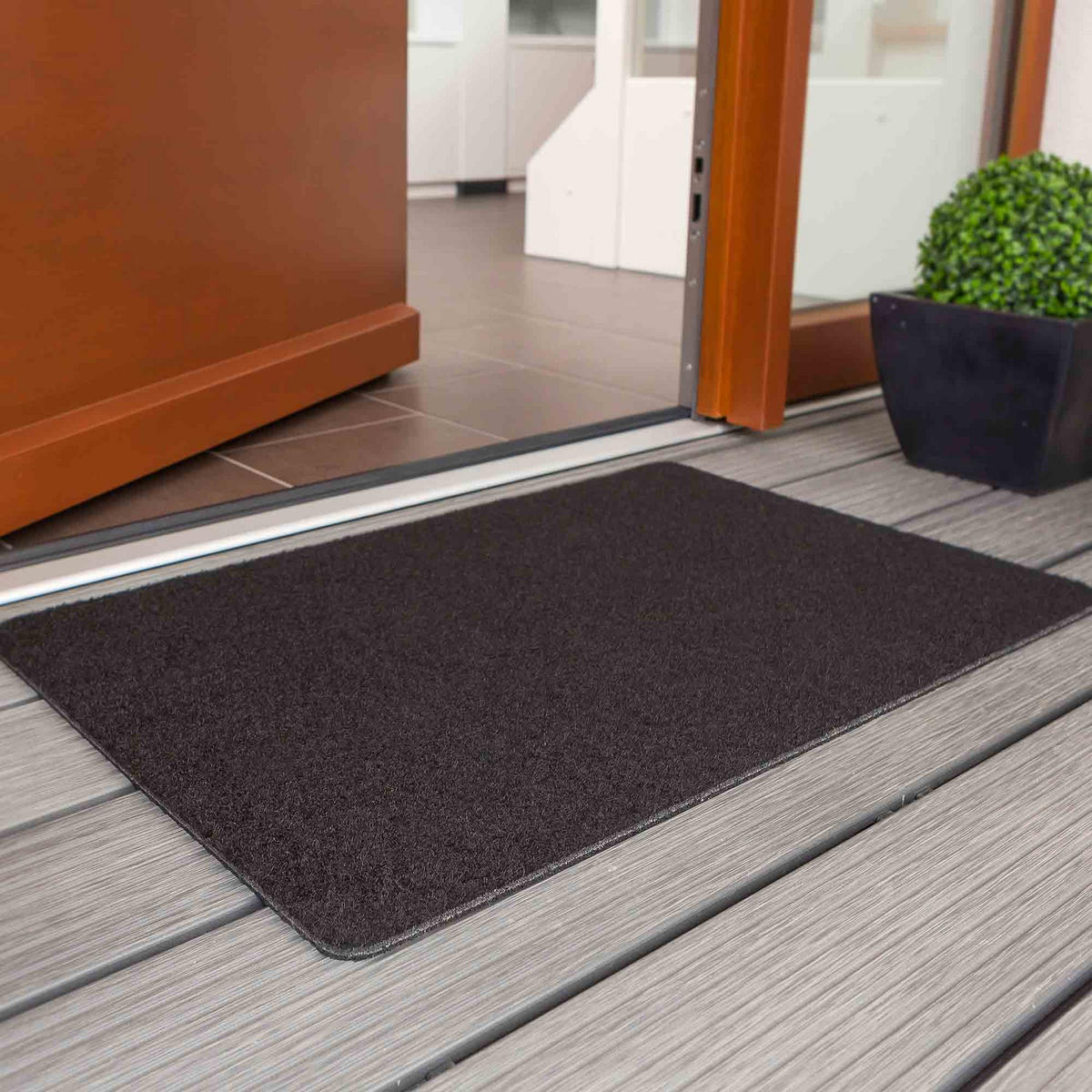 SCHMUTZFANGMATTE INDOOR UND OUTDOOR POWER RIB - Schwarz, Textil (40/60cm) - Astra