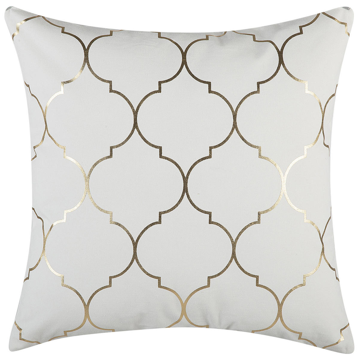 DEKOKISSEN 2er-Set Cremeweiß 45/45 cm Alyssum - Ecru, Naturmaterialen/Textil (45/45cm) - Beliani