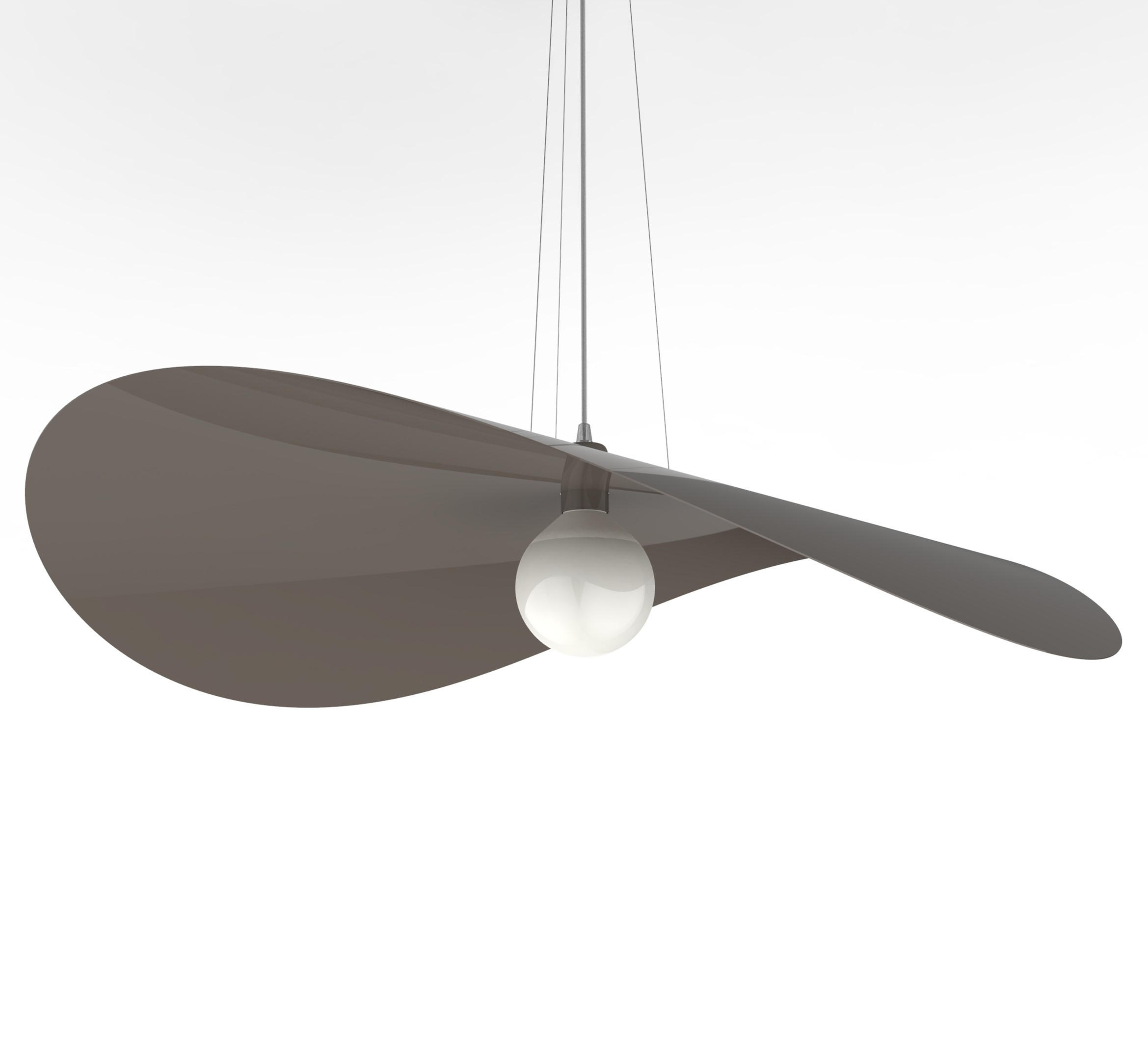 HÄNGELEUCHTE Piuma D90 - Graubraun, Metall (90/90/120cm) - Lumicom