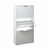 SCHUHSCHRANK 3 Schubladen 60/24/118 cm - Weiß, Holzwerkstoff (24/118/60cm) - 5five Simply Smart