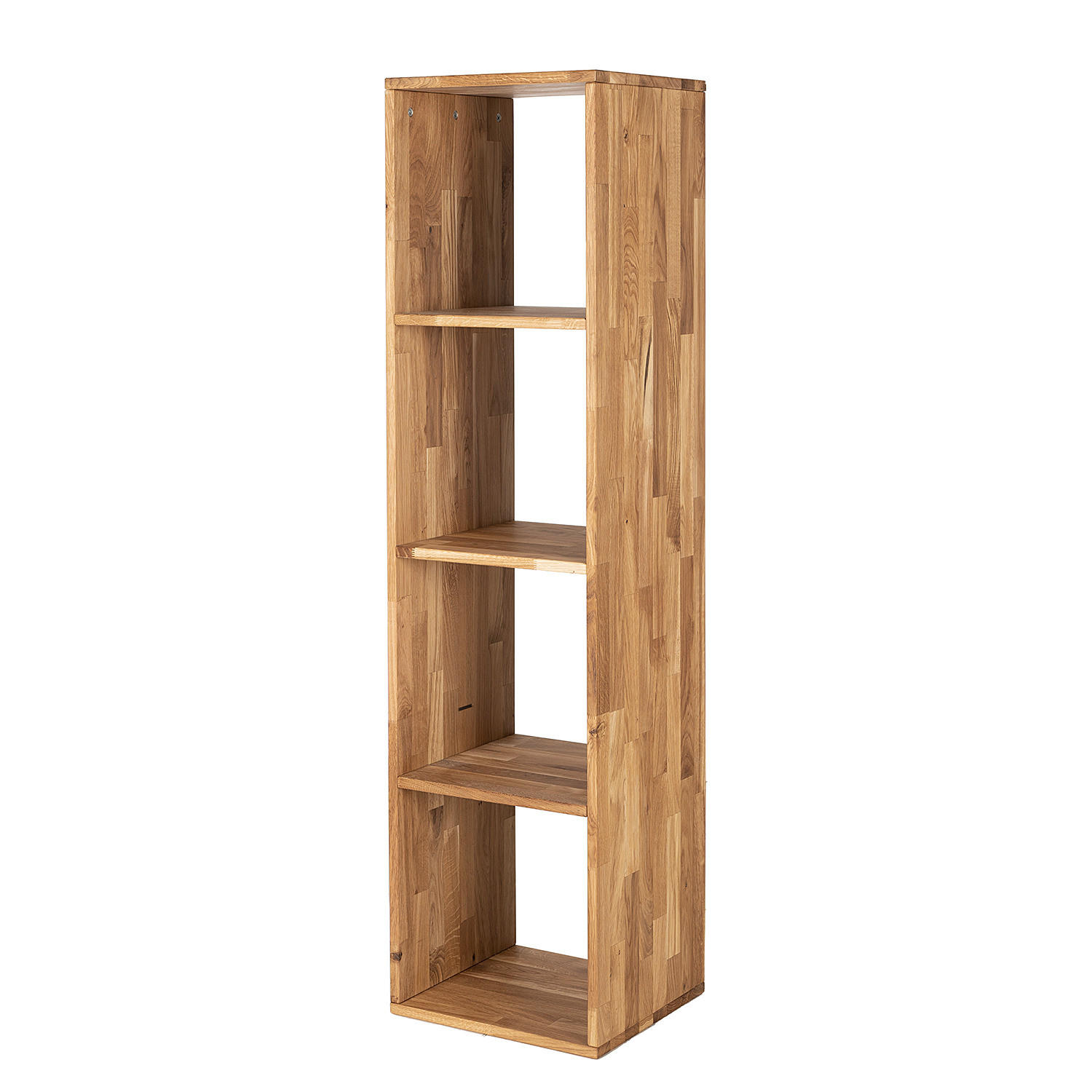 REGAL - Massivholz - Eichefarben, Holz (39/149/35cm) - home24