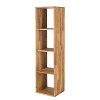 REGAL - Massivholz - Eichefarben, Holz (39/149/35cm) - home24