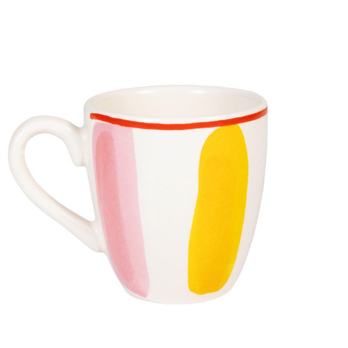MINI-BECHER Streifen PY in Rosa - 200 ml - Multicolor, Keramik (0.2L) - Blond Amsterdam