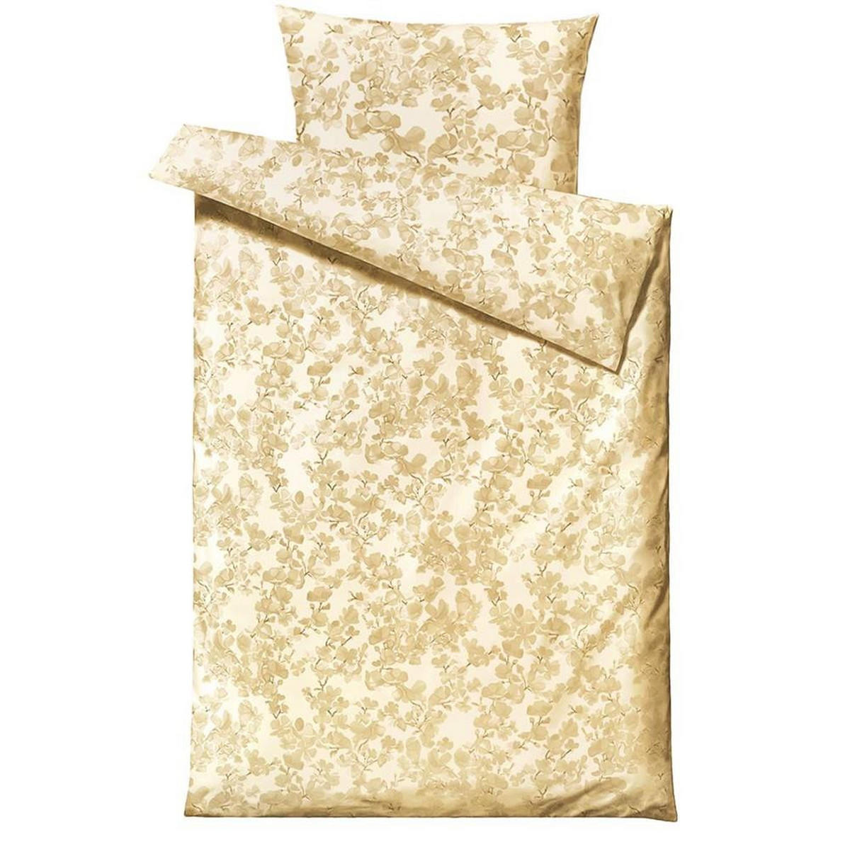 BETTWÄSCHE Blossom gelb 135/200 cm Baumwolle - Goldfarben, Textil (135/200cm) - Södahl