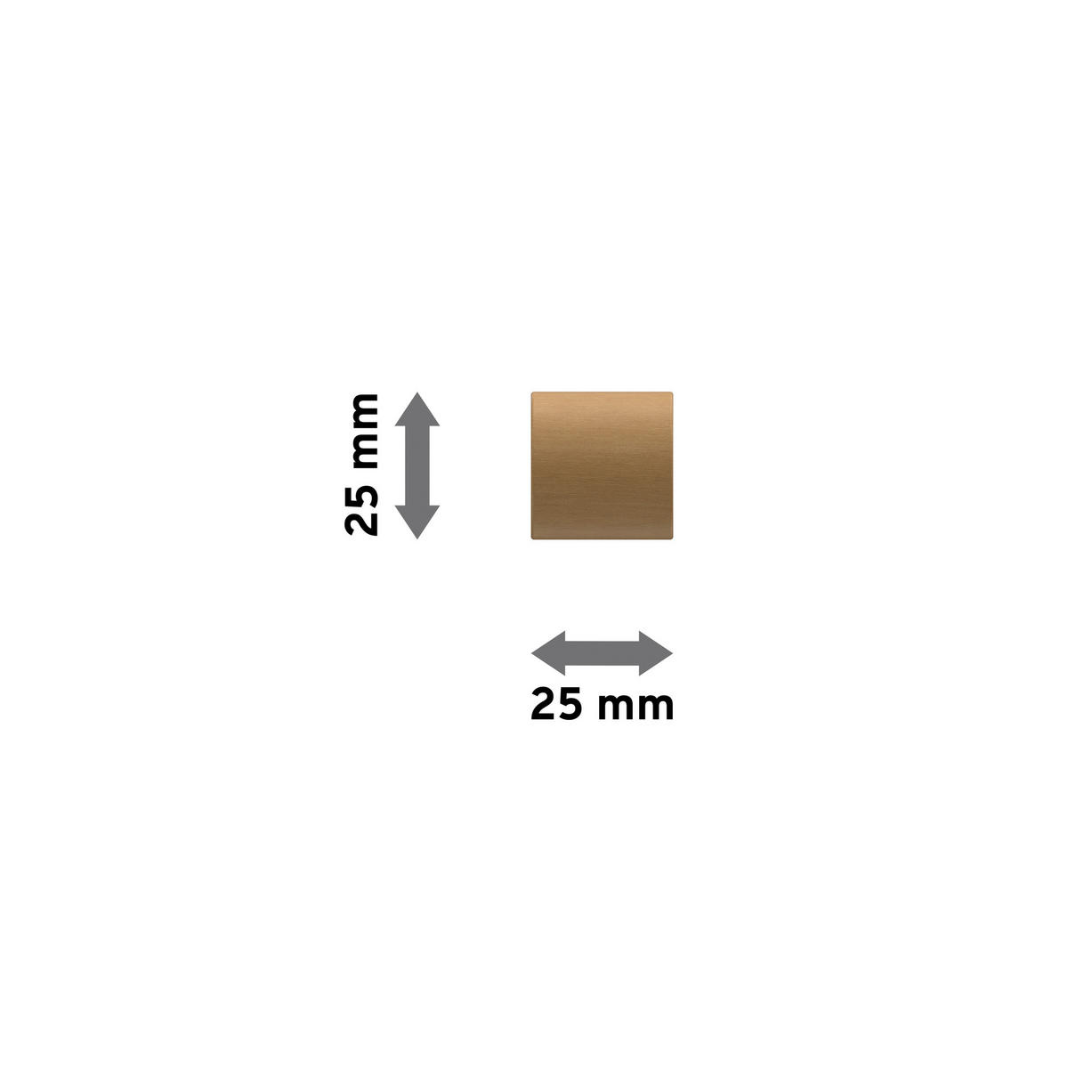 ENDSTÜCKE FÜR GARDINENSTANGEN 16 mm Ø, Pin Buche, Packung 2 Stück - Buchefarben, Holz (2.5/2.5/2.5cm) - INTERDECO