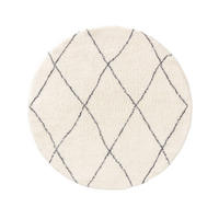 HOCHFLORTEPPICH rund Benno Cream ø 120 cm rund - Creme, Textil (120/120cm) - benuta Nest