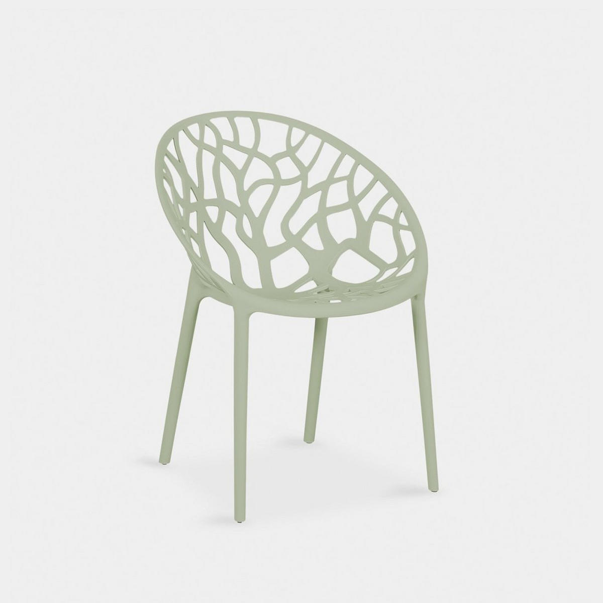 STUHL FÜR DRAUSSEN Rhona Grün 52 cm x 79 cm - Grün, Kunststoff (52/79/60cm) - Klast Home