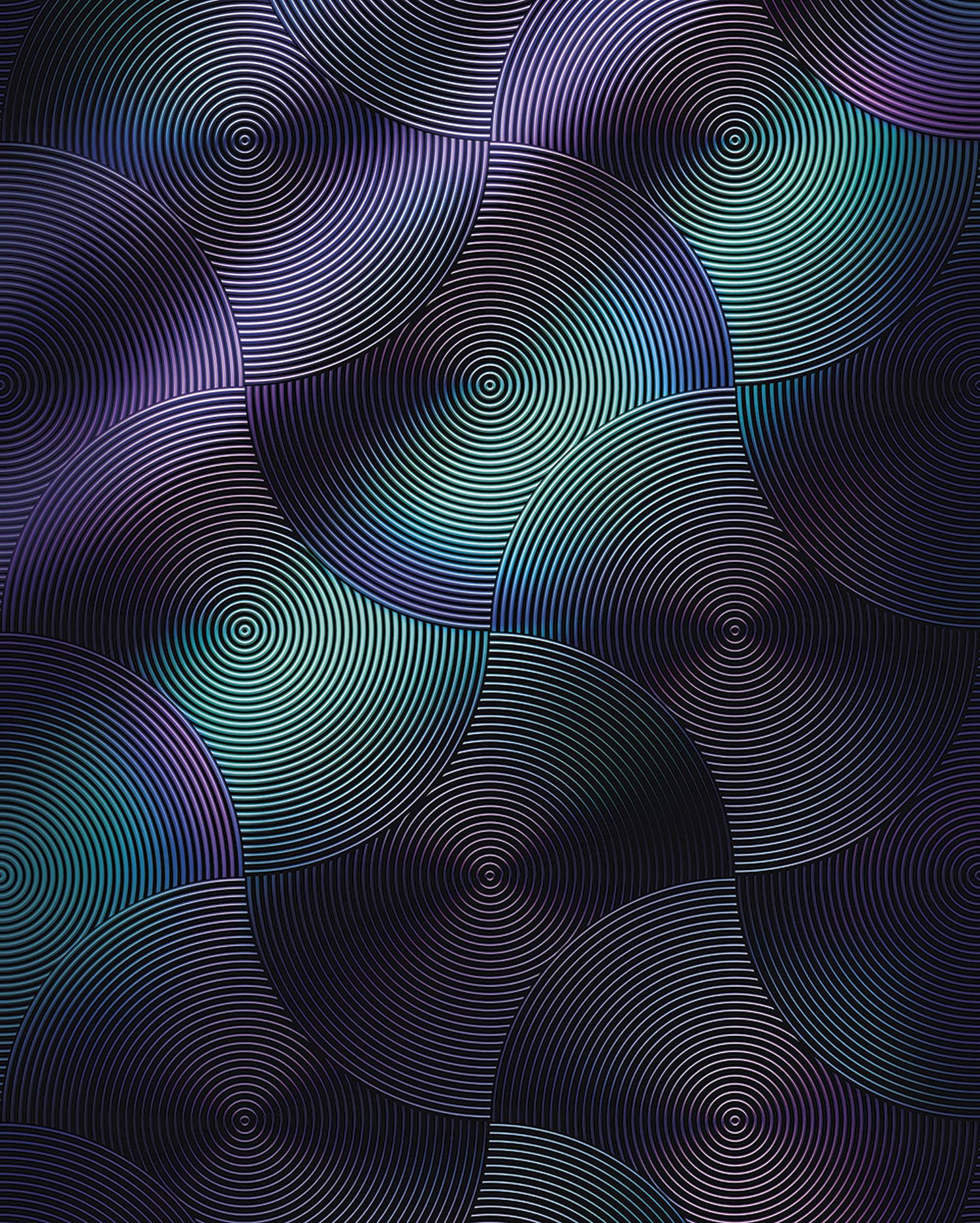 FOTOTAPETE 3D 200 x 250 cm - Lila, Papier (200/250cm) - Sanders & Sanders