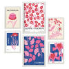 POSTER Set Mit 6 Blumenliebe Größe A3 & A4 Weißer Rahmen - Weiß, Papier (29.7/1cm) - Nacnic